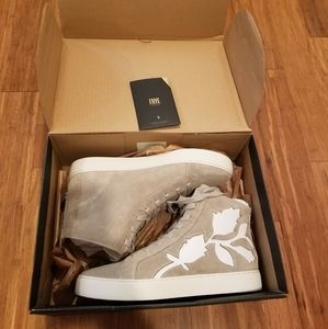 Frye Lena Floral High Top Sneaker nwt
